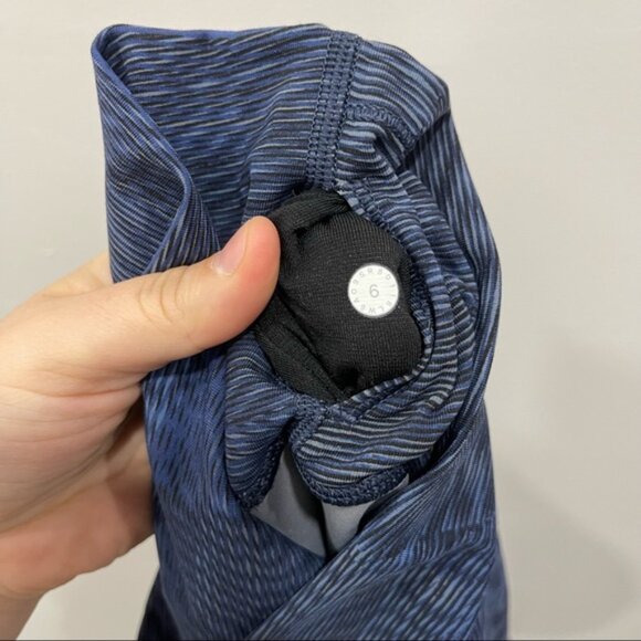 Lululemon Wunder Under Hi-Rise 1/2 Tight Full-On Luxtreme 17” Legging Blue 6 - Picture 7 of 8